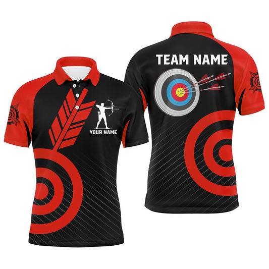 Rote Personalisierte Bogenschießen Trikots & Poloshirts Unisex Team T1494 - Climcat
