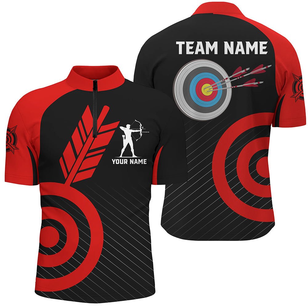 Rote Personalisierte Bogenschießen Trikots & Poloshirts Unisex Team T1494 - Climcat