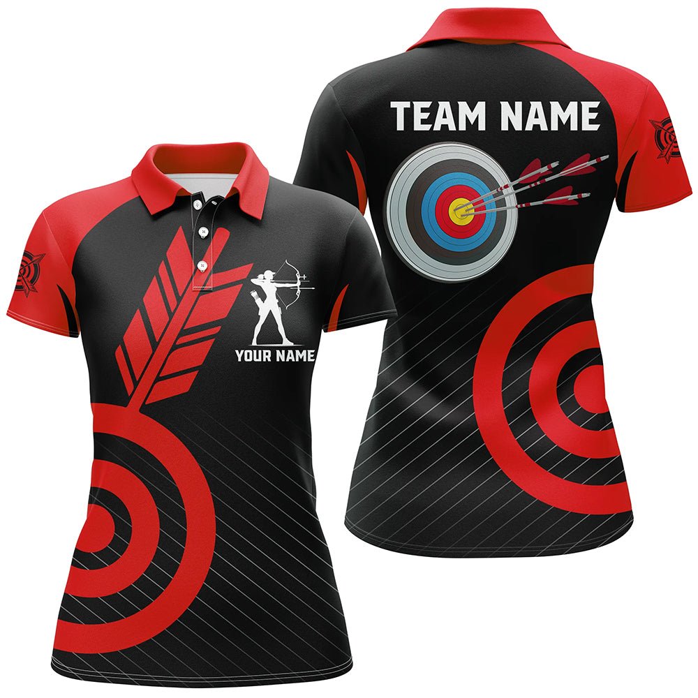 Rote Personalisierte Bogenschießen Trikots & Poloshirts Unisex Team T1494 - Climcat