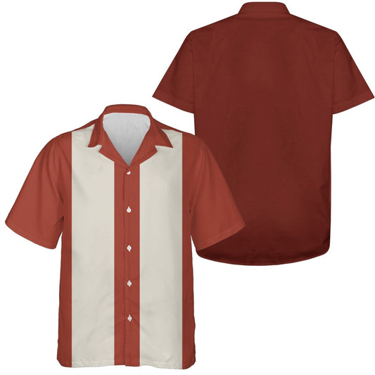 Herren Retro Bowling Hemden, Damen Kurzarm Bowling Hemden, Vintage Stil Hemd für Bowler P3832 - Climcat