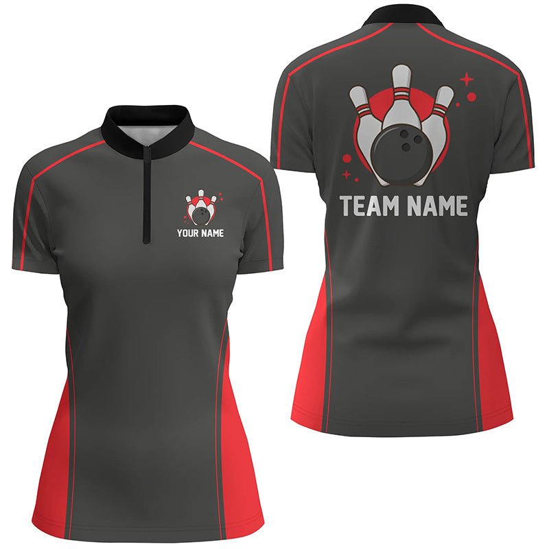 Individuelle Bowling-Liga-Shirts für Damen, personalisierte Bowling-Teamtrikots P5163 - Climcat