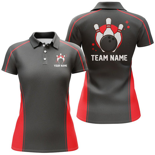 Individuelle Bowling-Liga-Shirts für Damen, personalisierte Bowling-Teamtrikots P5163 - Climcat