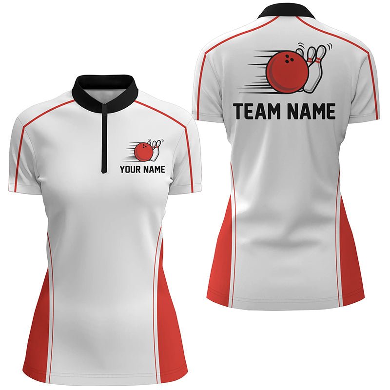 Individuelle Bowling-Liga-Shirts für Damen, personalisierte Bowling-Teamtrikots P5164 - Climcat