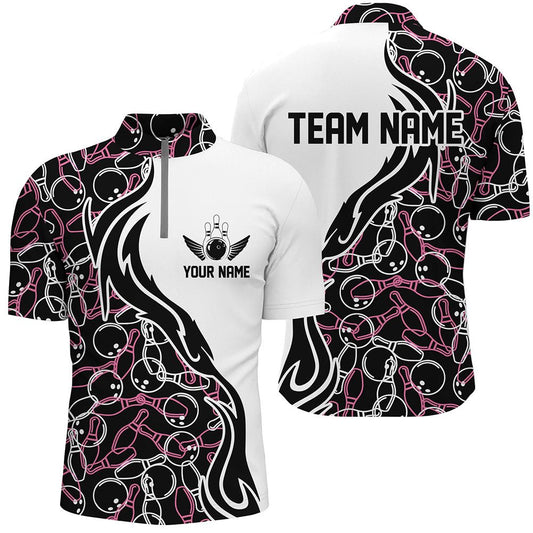 Individuelle Bowling-Shirts für Herren und Damen, personalisierte Bowling-Teamtrikots mit Bowling-Muster P4503 - Climcat