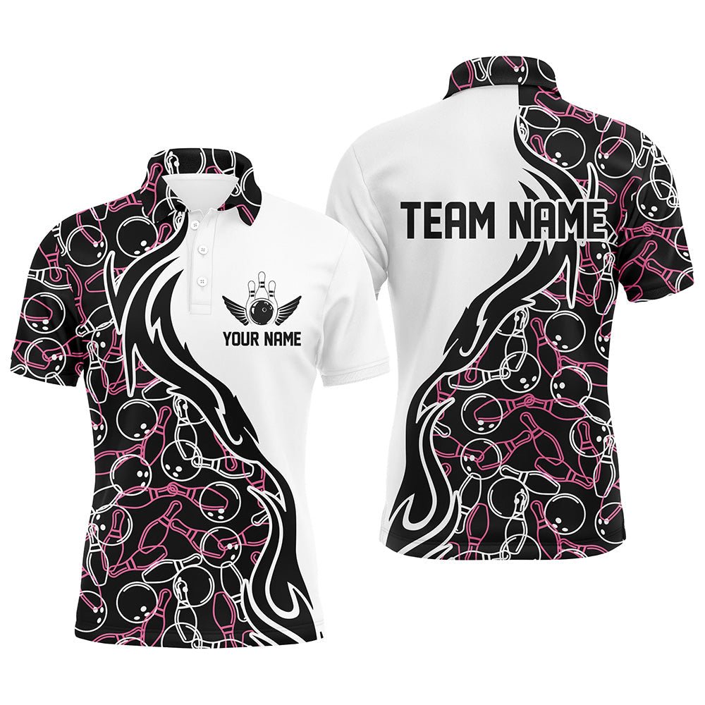Individuelle Bowling-Shirts für Herren und Damen, personalisierte Bowling-Teamtrikots mit Bowling-Muster P4503 - Climcat