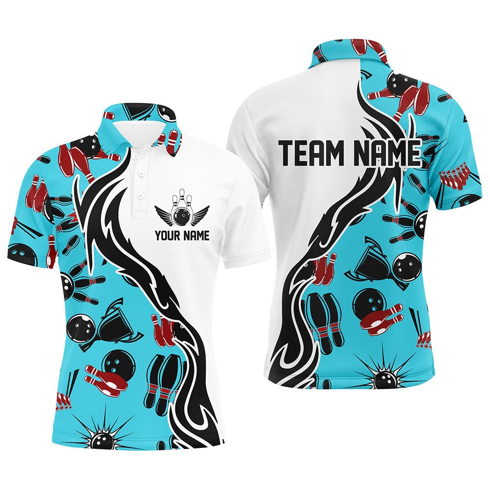 Individuelle Bowling-Shirts für Herren und Damen, personalisierte Bowling-Teamtrikots mit Bowling-Muster P4956 - Climcat