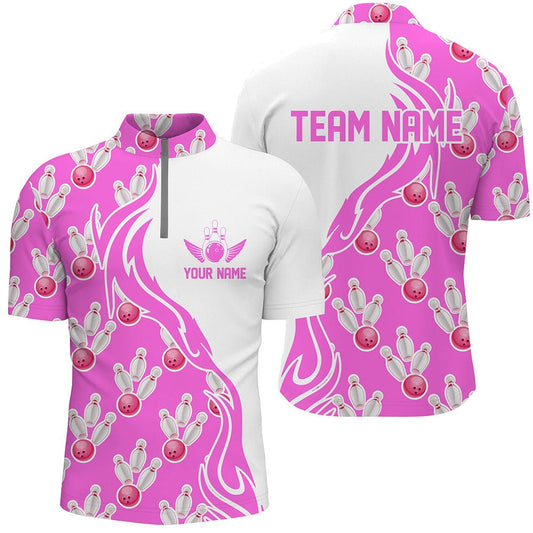 Individuelle Bowling-Shirts für Herren und Damen, personalisierte Bowling-Teamtrikots mit Bowling-Muster P4963 - Climcat