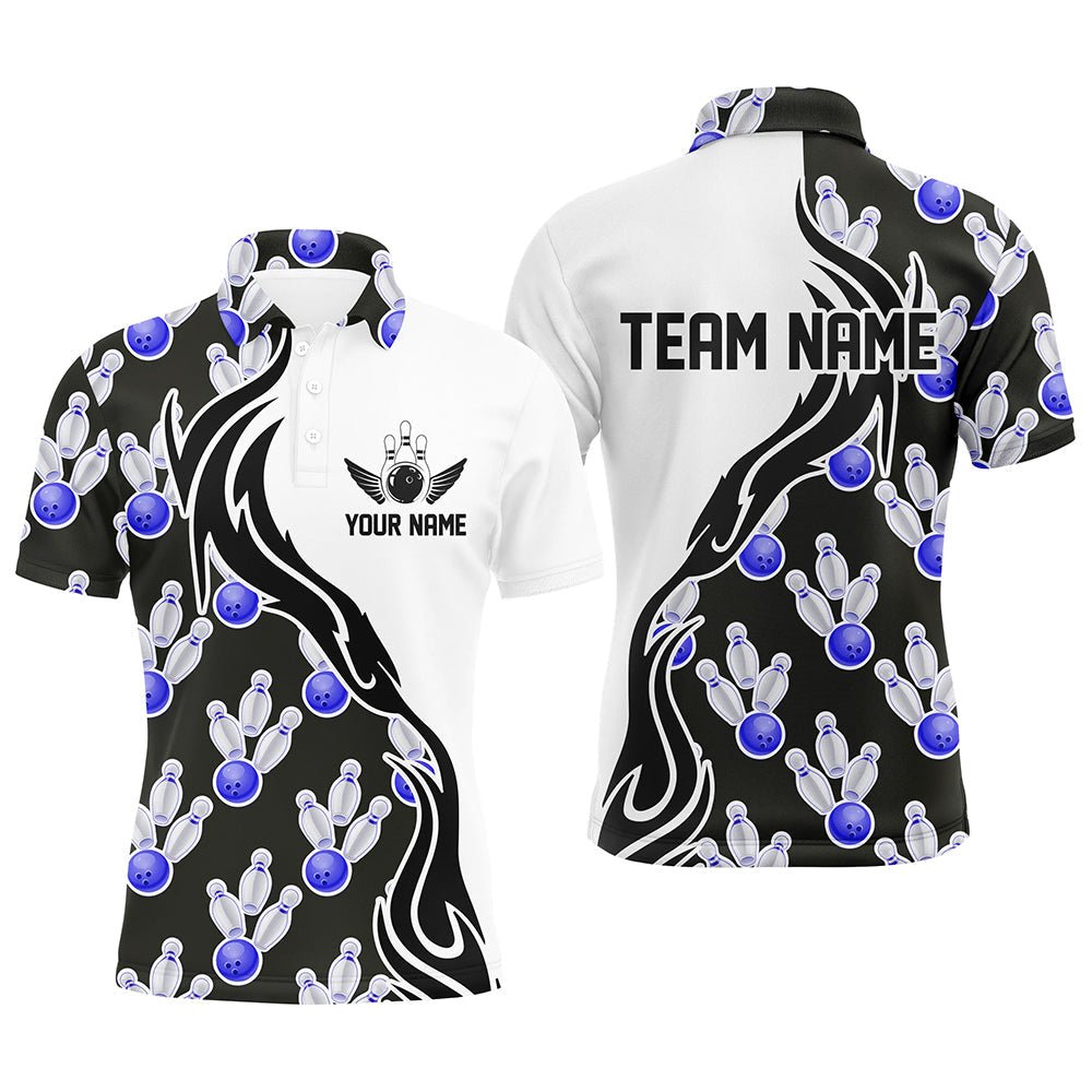 Individuelle Bowling-Shirts für Herren und Damen, personalisierte Bowling-Teamtrikots mit Bowling-Muster P4964 - Climcat