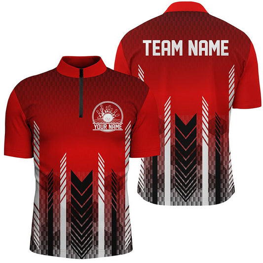 Individuelle Bowlingtrikots mit Namen für Herren und Damen, personalisierte Bowlingteam-Shirts P4969 - Climcat