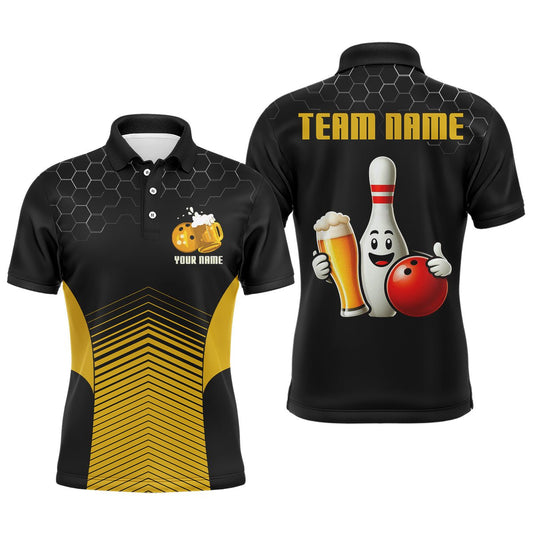 Lustiges Bowling Polo Shirt - Individuelles Bowling Team Trikot für Herren Z82 - Climcat