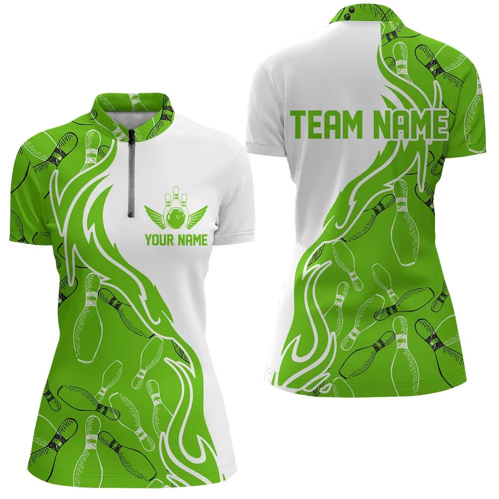 Maßgeschneiderte Bowling-Shirts für Damen, Personalisierte Bowling-Team Trikots P4495 - Climcat