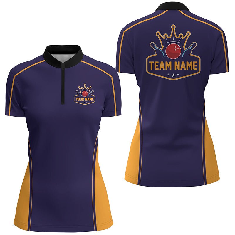 Personalisierte Bowling-Liga-Shirts für Damen, maßgeschneiderte Bowling-Teamtrikots P5161 - Climcat