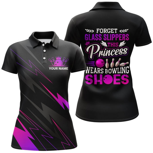 Personalisierte Bowling-Polo-Shirt für Damen, Kurzarm Bowling Girl Trikot, Geschenk für weibliche Bowlerin B141 - Climcat