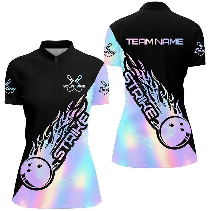 Personalisierte Bowling-Polo-Shirts für Damen, individuelle Bowling-Team-Shirts, Bowlingspieler-Outfit P5240 - Climcat