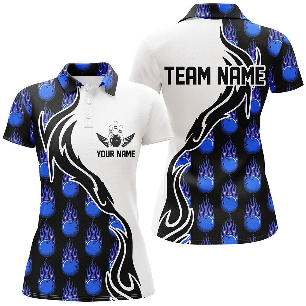 Personalisierte Bowling-Shirts für Damen, maßgeschneiderte Bowling-Teamtrikots mit Bowling-Muster P4960 - Climcat