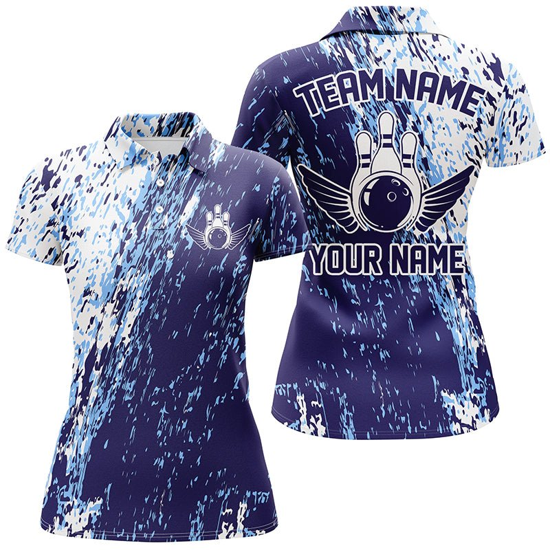 Personalisierte Bowling-Shirts für Damen, Team-Bowlingtrikots Bowling Pin P4499 - Climcat