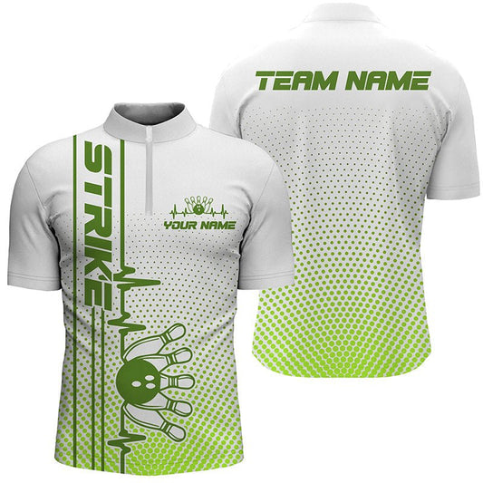 Personalisierte Bowling-Shirts für Herren und Damen | Bowling-Team Trikots | Hochwertige Materialien | Individuelle Gestaltungsoptionen | Grün | P5505 - Climcat