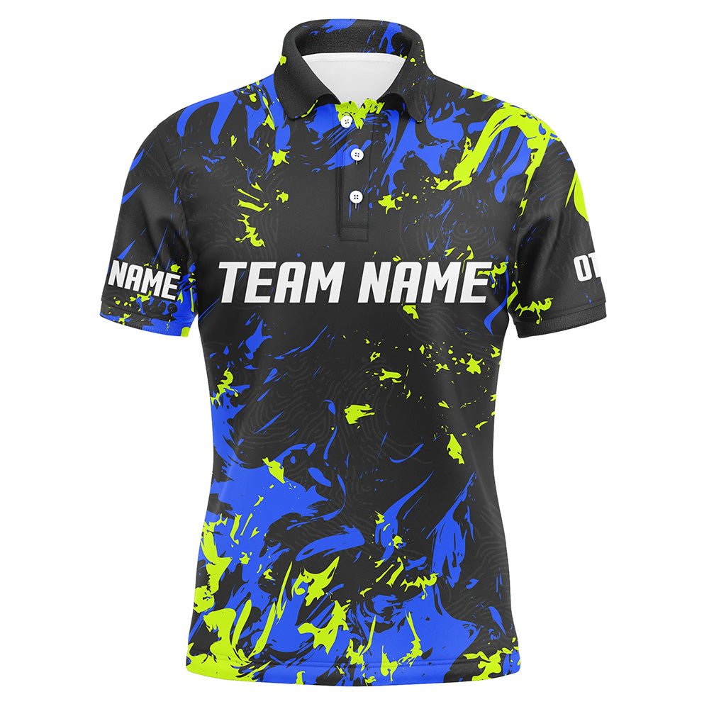 Personalisierte Bowling-Team Trikots, Bowling Shirts für Herren mit individuellem Namen | Grün P4510 - Climcat