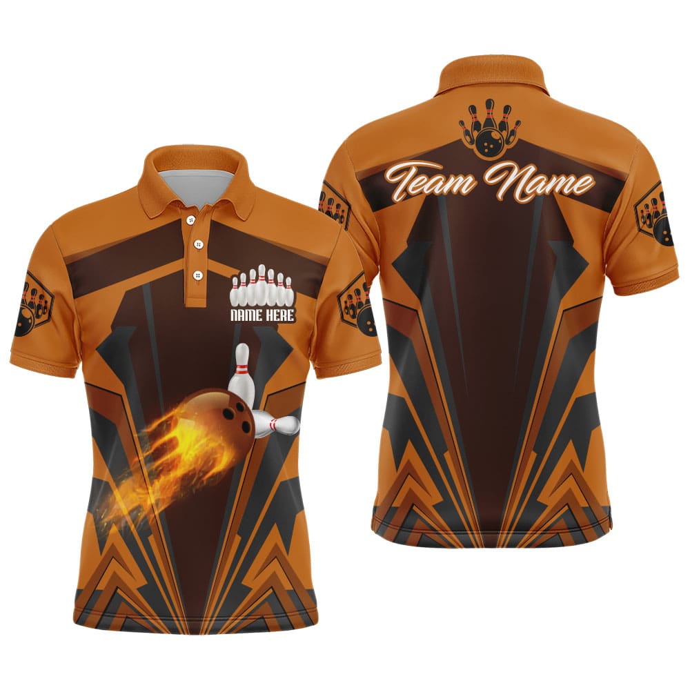 Personalisierte Bowling-Trikots - Individuelles Bowling-Team-Trikot - Bowling-Polo-Shirt für Herren Z23 - Climcat