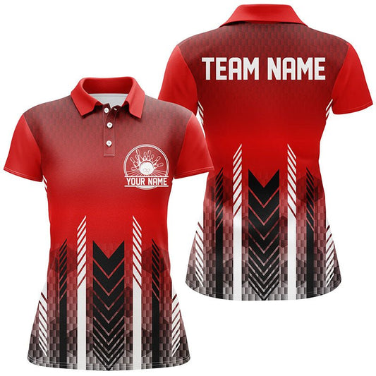 Personalisierte Bowling-Trikots mit Namen für Damen, individuelle Bowling-Team-Shirts P4969 - Climcat