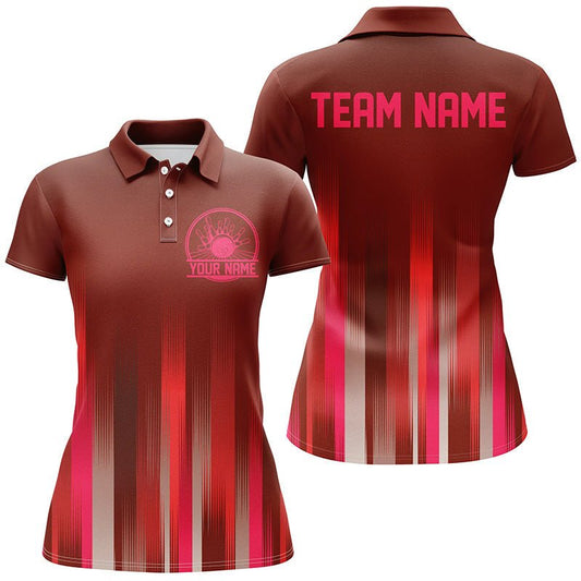 Personalisierte Bowling-Trikots mit Namen für Damen, individuelle Bowling-Team-Trikots P4989 - Climcat