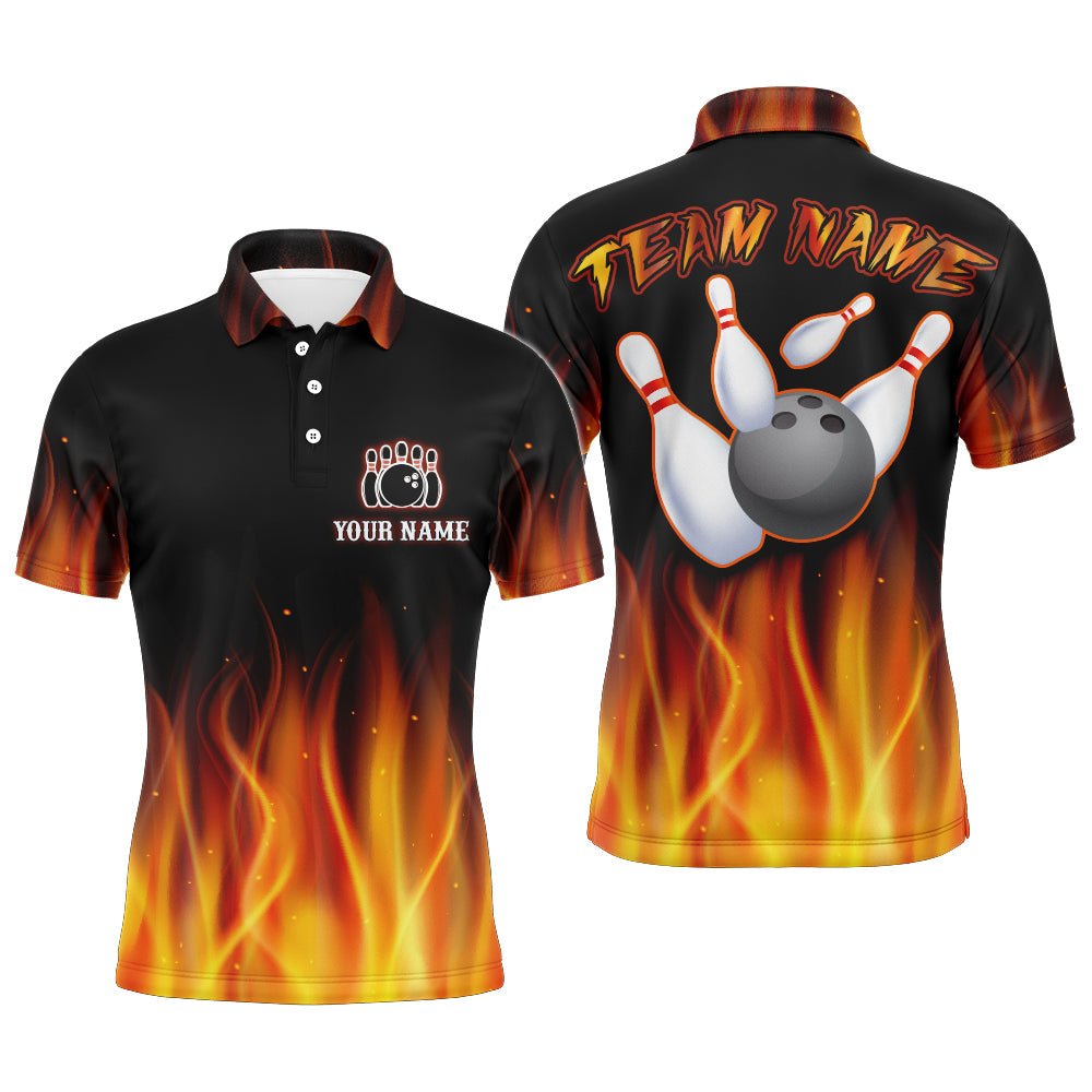 Personalisierte Bowling-Trikots mit Namen und Teamnamen | Individuelles Bowling-Team-Trikot | Bowling-Polo-Shirt für Herren | Z17 - Climcat