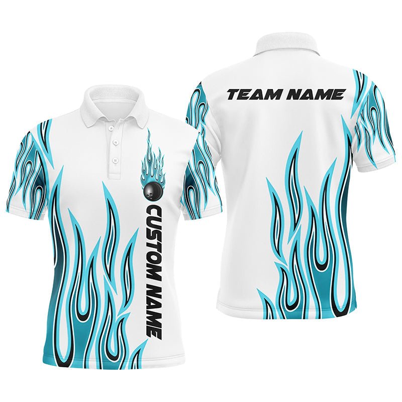 Personalisierte Flammen Bowling Shirts für Herren und Damen, individuelles Bowling Team Shirt P4982 - Climcat