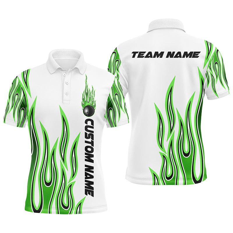 Personalisierte Flammen Bowling Shirts für Herren und Damen, individuelles Bowling Team Shirt P4983 - Climcat