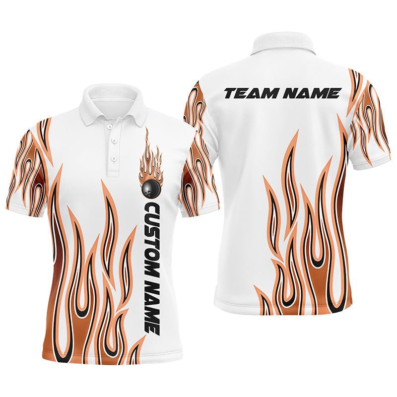 Personalisierte Flammen Bowling Shirts für Herren und Damen, individuelles Bowling Team Shirt P4984 - Climcat