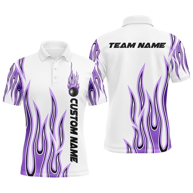 Personalisierte Flammen Bowling Shirts für Herren und Damen, individuelles Bowling Team Shirt P4986 - Climcat