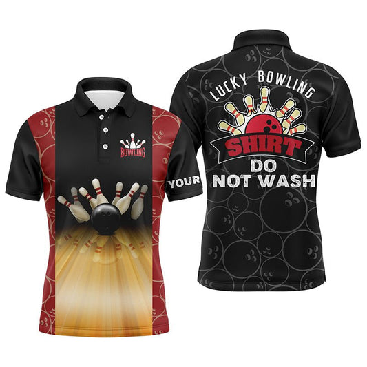 Personalisierte lustige Vintage-Bowling-Polo-Shirts für Herren individueller Name Glücks-Bowling-Shirt nicht waschen Q4579 - Climcat