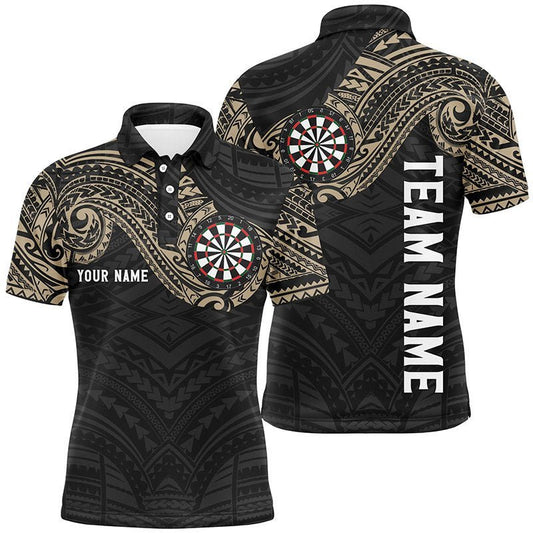 Personalisiertes Champion Tribal Herren Darts Polo Shirt, individuell anpassbares Darts Shirt für Männer, Dart Trikots E194 - Climcat