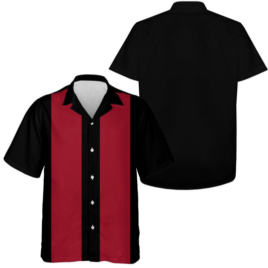 Retro Bowling Hemden für Herren und Damen, Kurzarm Hemd mit Knopfleiste, Vintage Bowling Shirt P3827 - Climcat